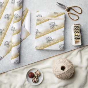 Papier Cadeau Croire Star Gold Ombre Noël Photo Holiday