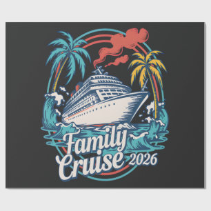 Papier Cadeau Croisière en famille 2026 Vacances d'été à la plag