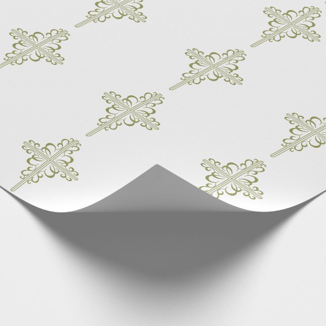 Papier Cadeau Croix chrétienne (Coin)