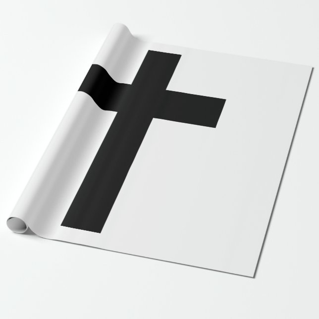 Papier Cadeau Croix chrétienne (Déroulé)