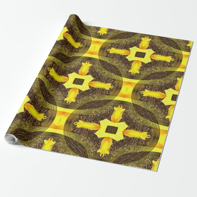 Papier Cadeau Croix de jonquille....... (Déroulé)