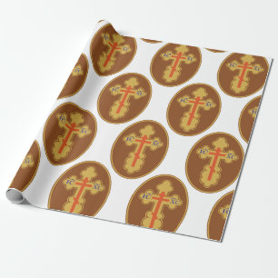 Papier Cadeau Croix orthodoxe orientale