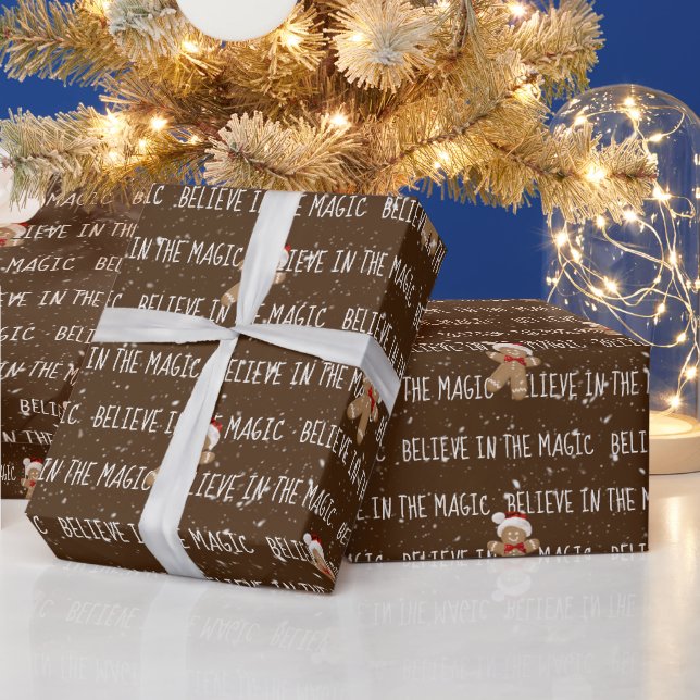 Papier Cadeau CROYER DANS LE Texte MAGIQUE (Vacances)