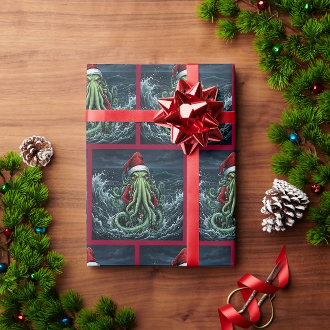 Papier Cadeau Cthulhu Yuletide Lovecraft Horreur (Cadeau de vacances)