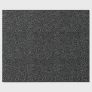 Papier Cadeau Cuir noir de Faux