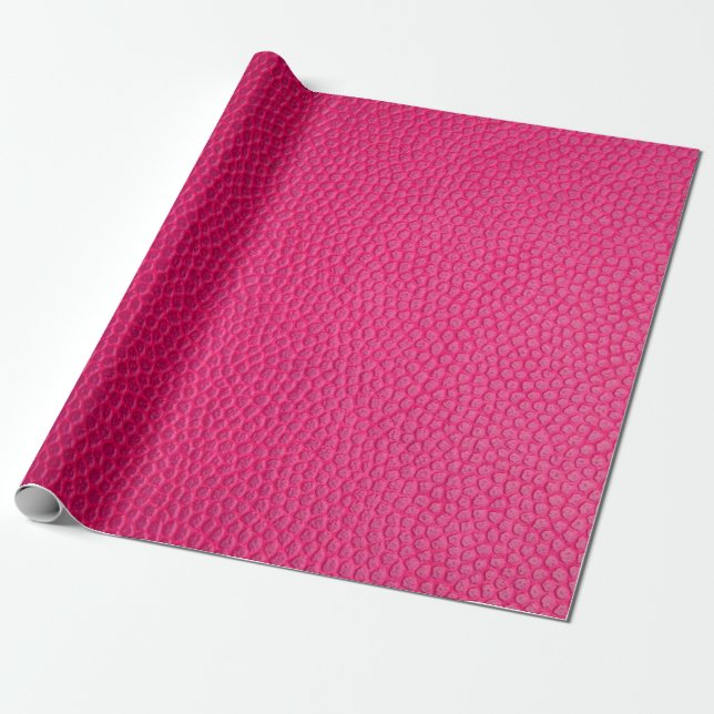 Papier Cadeau Cuir rose peau texture cuir (Déroulé)