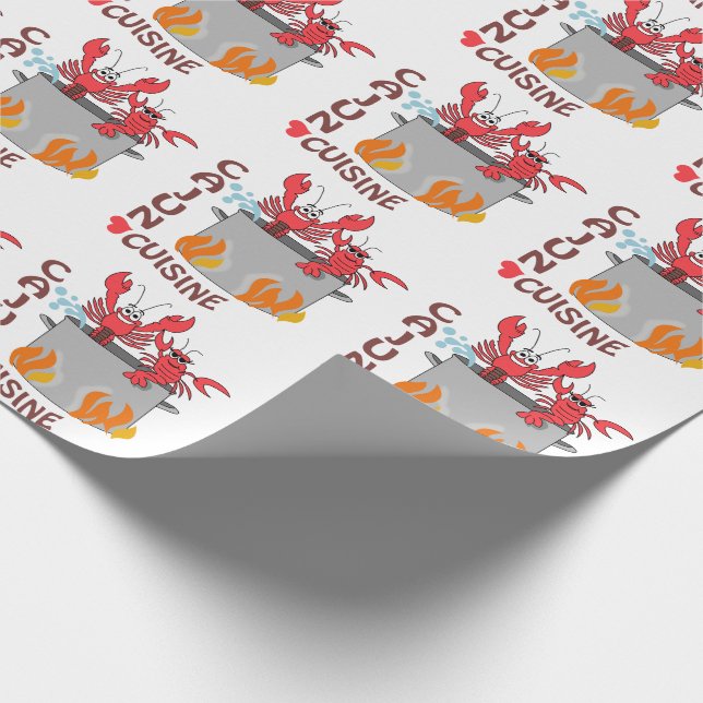 Papier Cadeau Cuisine cajun (Coin)