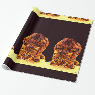 PAPIER CADEAU CUISINE WILD CAT