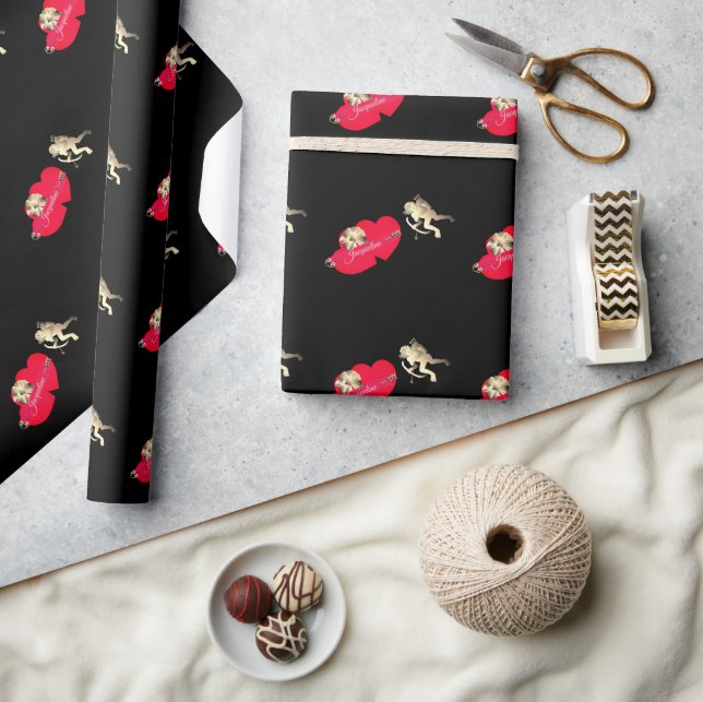 Papier Cadeau Cupidon de la Saint-Valentin  (Artisanat)