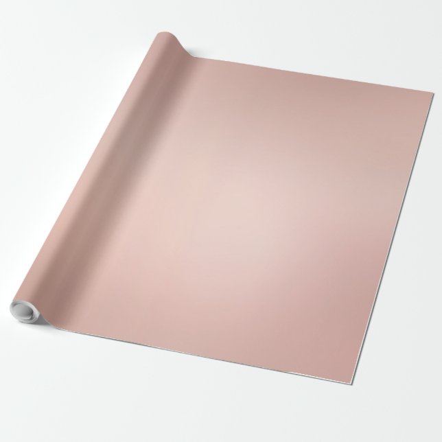 Papier Cadeau Custom Elegant Rose Gold Extra Large Glossy Gift (Déroulé)