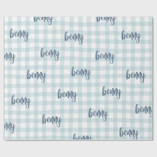 Papier Cadeau custom name gift wrap