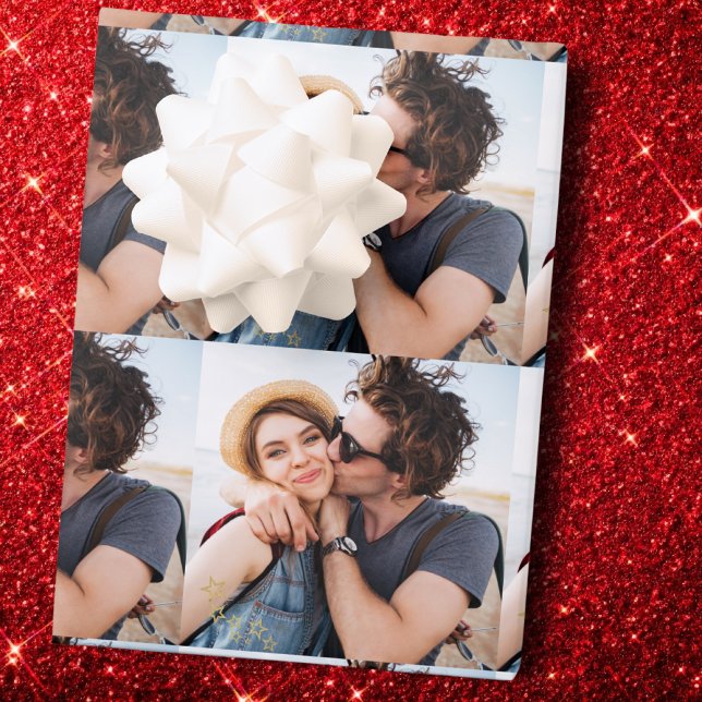 Papier Cadeau Custom Photo Gift Wrap, Custom Family Photo (Créateur téléchargé)