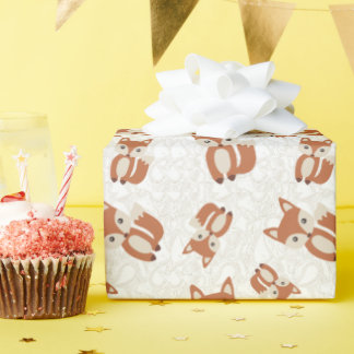 Papier Cadeau Cute Baby Fox