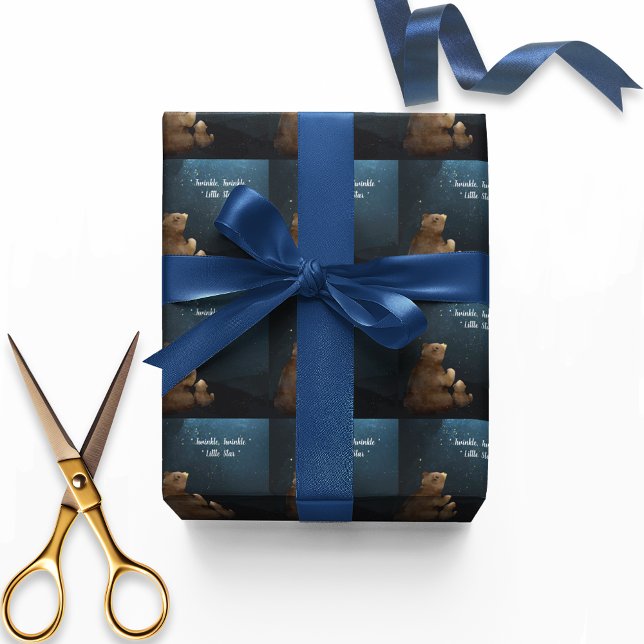 Papier Cadeau Cute Bear Twinkle Little Star (Créateur téléchargé)