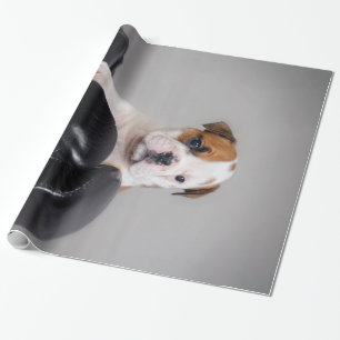 Papier Cadeau Cute Bulldog Boxe Anglais Bulldog Lover cadeau