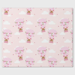 Papier Cadeau Cute Capybara Montgolfière