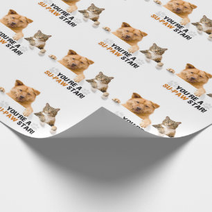 Papier Cadeau Cute Cat and Dog SuPAW Star