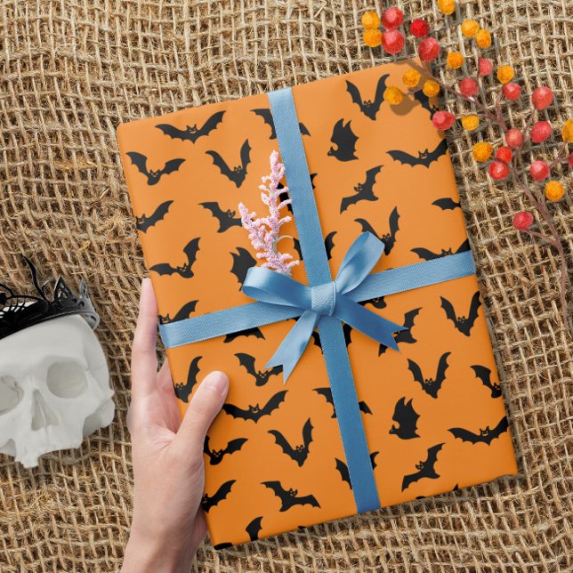 Papier Cadeau Cute chauve-souris Motif Halloween (Créateur téléchargé)