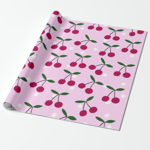 Papier Cadeau Cute Cherry Wrapping Paper