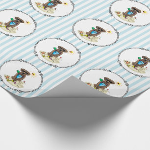 Papier Cadeau Cute Chien Summer Beach Chocolat Labrador Retrieve