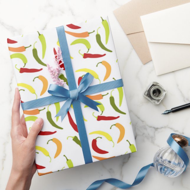 Papier Cadeau Cute Chili poivrons carrelé motif mexicain (Cadeaux)