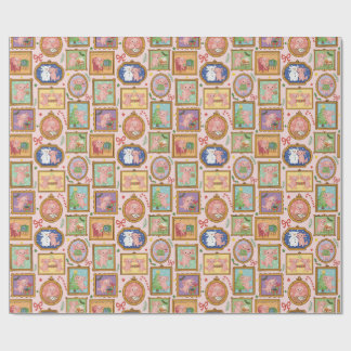 Papier Cadeau Cute Christmas coquette axolotl wrapping paper