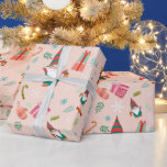 Papier Cadeau Cute Christmas Gnomes<br><div class="desc">Papier à envelopper Joli Noël Gnomes Noël/Festif/Amusement/Vacances Personnalisable</div>