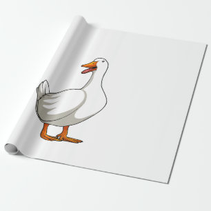 Papier Cadeau Cute Duck Design Hommes sauvagine Oiseau Animaux A