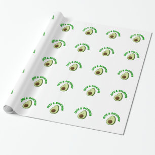 Papier Cadeau Cute Et Délicieux Avocado