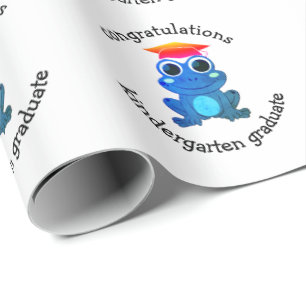 Papier Cadeau Cute Frog Custom Kindergarten Graduation