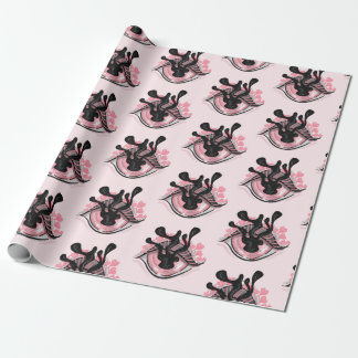 Papier Cadeau Cute Goth Rose Oeil Déplaisant Horreur Wicca