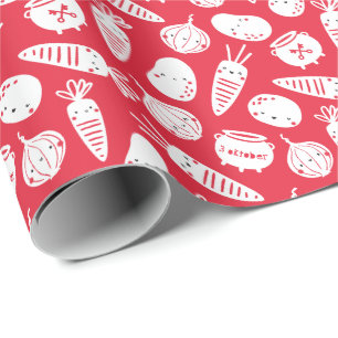 Papier Cadeau Cute Hutspot 3 Oktober Leidens ontzet rood avec