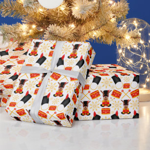 Papier Cadeau Cute Kasky Christmas Reindeer Festif Vacances Cerf