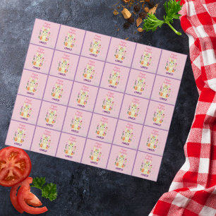 Papier Cadeau Cute Llama Animal Anniversaire Fête Colorée Mexica