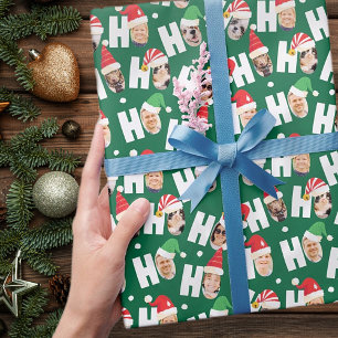 Papier Cadeau Cute moderne Santa Hats Neuf Photos de famille