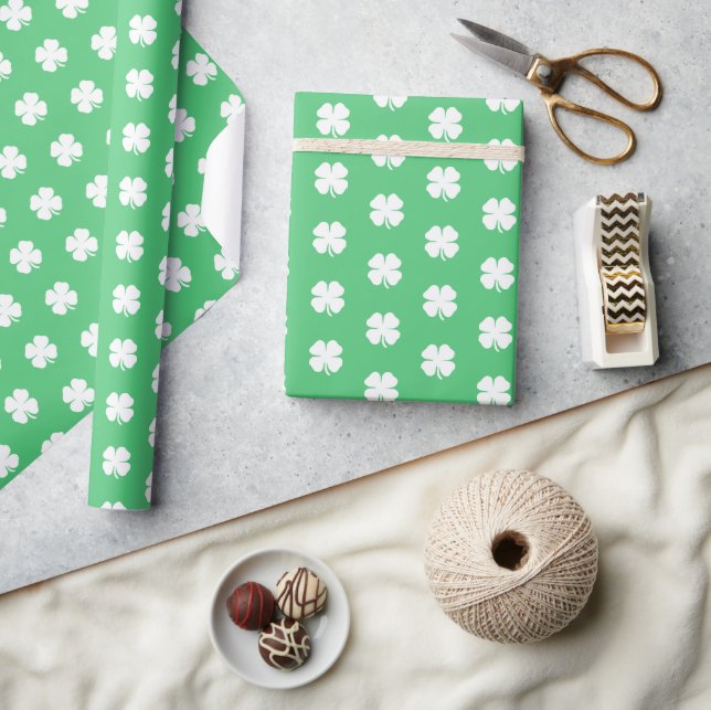 Papier Cadeau Cute Moderne Simple Clair Vert Clair Clair Clair C (Artisanat)