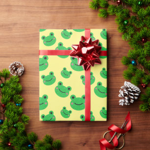 Papier Cadeau Cute Motif de grenouille