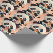 Cute Panda manger Ramen