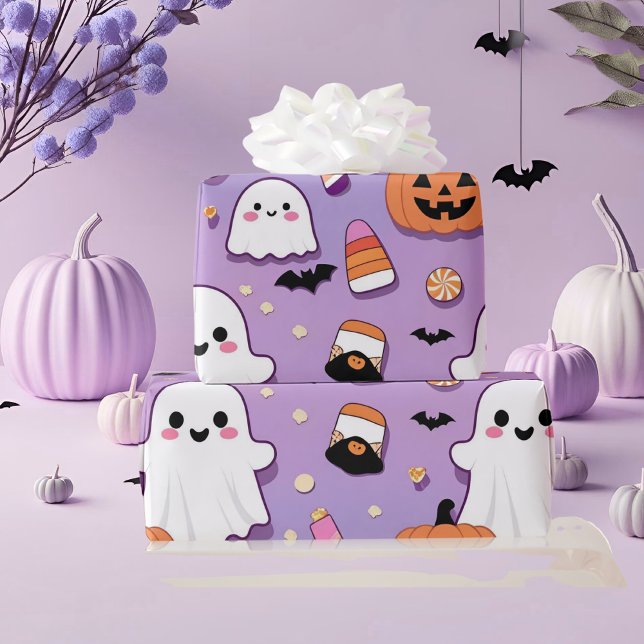 Papier Cadeau Cute Pastel Halloween (Créateur téléchargé)