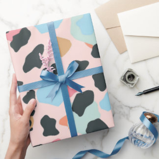 Papier Cadeau Cute Pastel Leopard Spots