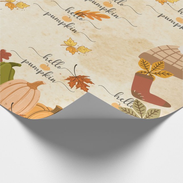 Papier Cadeau Cute Pumpkin (Coin)