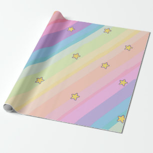 Papier Cadeau Cute Unicorn Chat Anniversaire de enfant Party