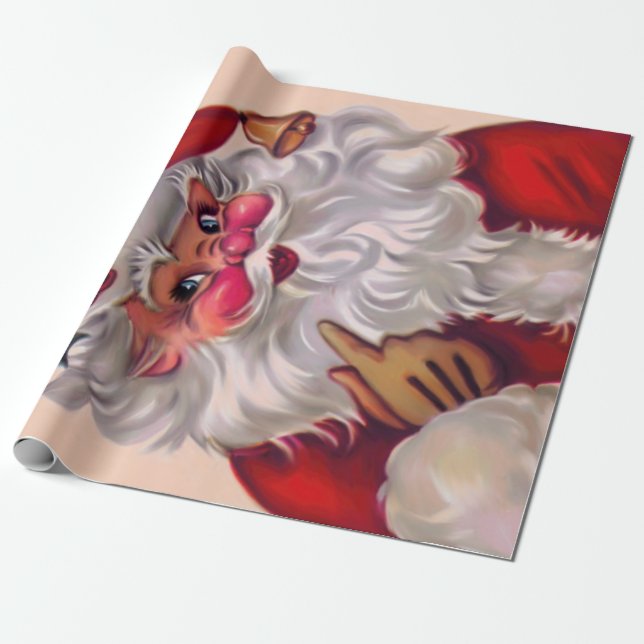 Papier Cadeau Cute vinification santa claus 2 (Déroulé)