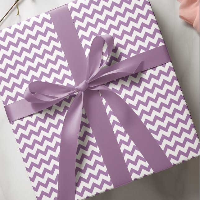 Papier Cadeau Cute violet Motif Chevron (Créateur téléchargé)