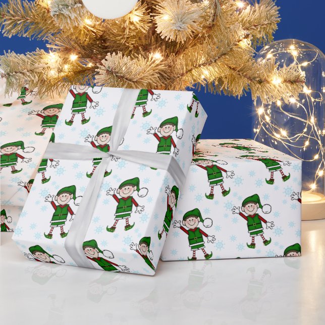 Papier Cadeau Cutie Christmas Elf Boy (Vacances)