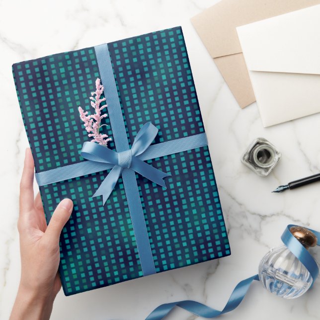 Papier Cadeau Cyber bleu (Cadeaux)