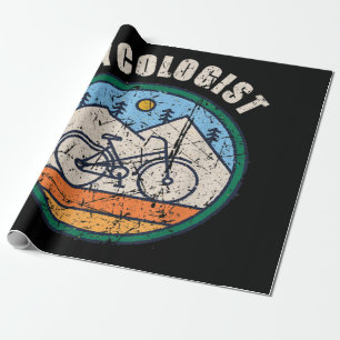 Papier Cadeau Cycologue Funny Bicycle Cyclisme Cadeau Vintage