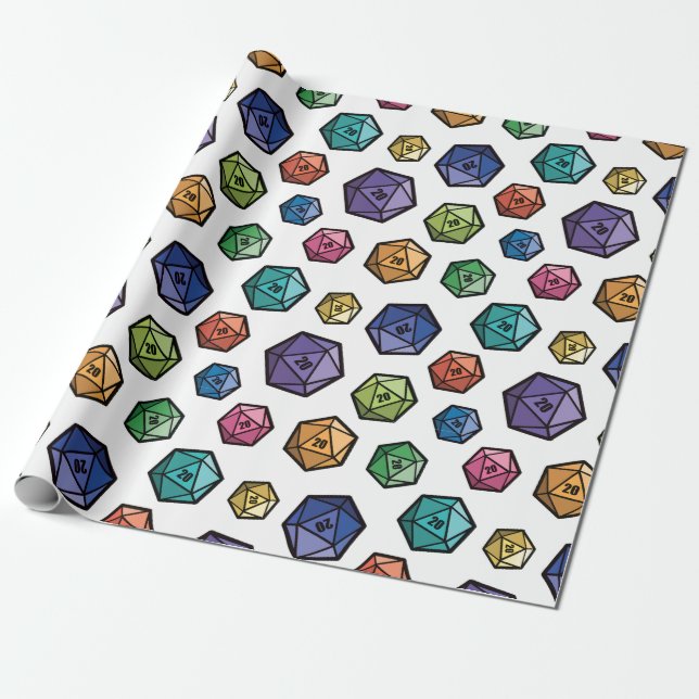 Papier Cadeau D20 enveloppant Papper (Déroulé)