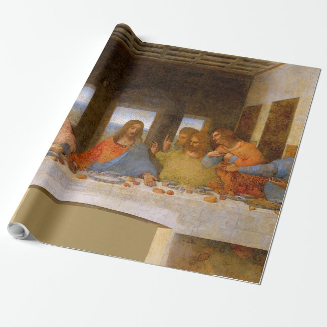 Papier Cadeau Da Vinci Dernier Supper Fine Art Classic (Déroulé)