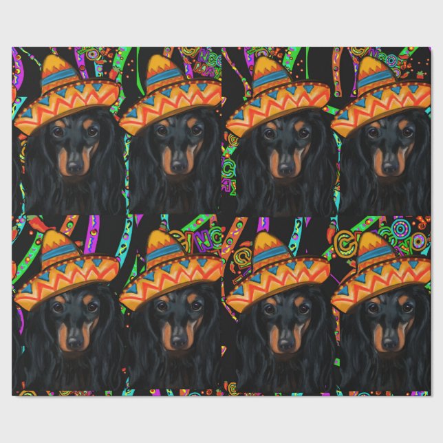 PAPIER CADEAU DACHSHUND            (Couture)